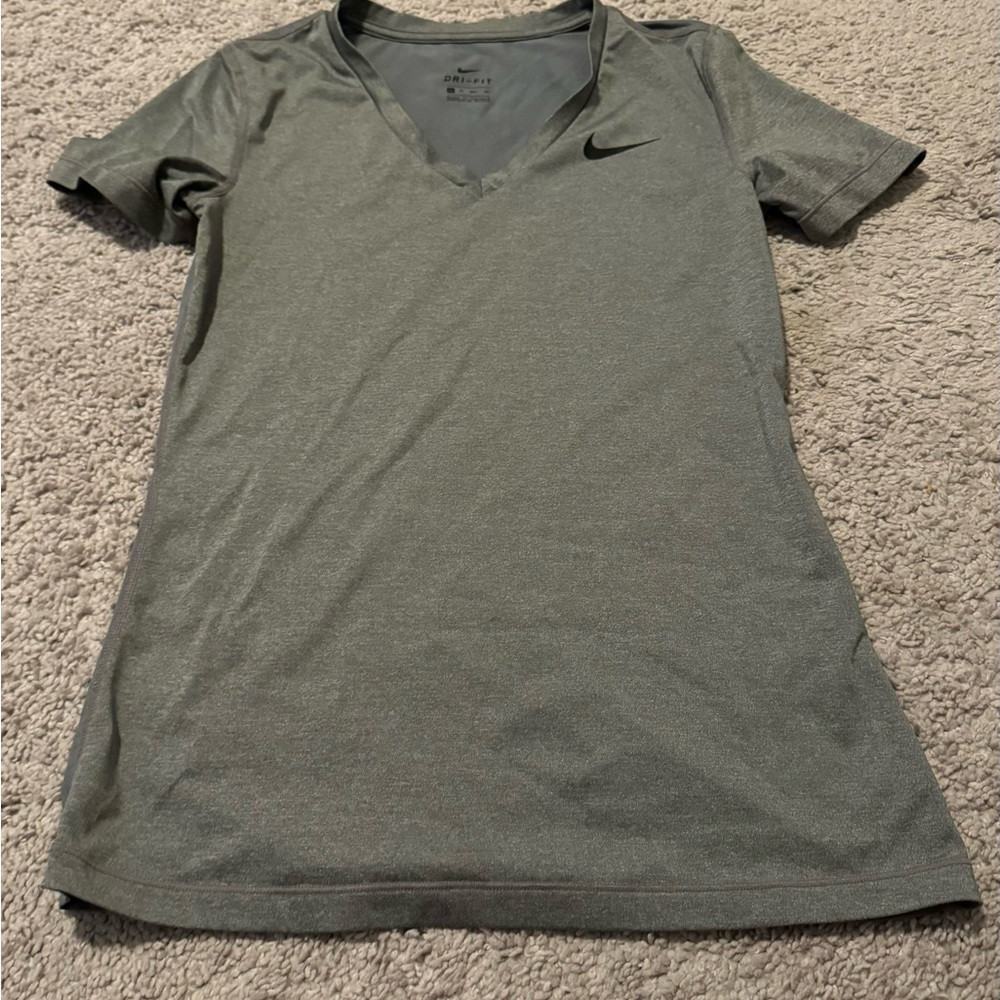 Grey v neck Nike workout tshirt